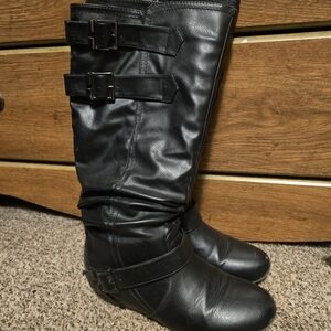 Journee Collection Pull-On Slouch Boots